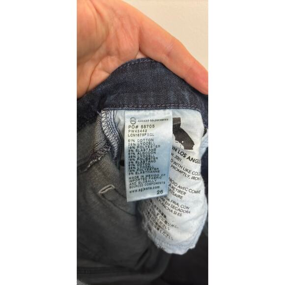 AG Adriano Goldschmied Jeans Womens 26 Dark Wash Mari High Rise Slim Straight - Picture 5 of 9